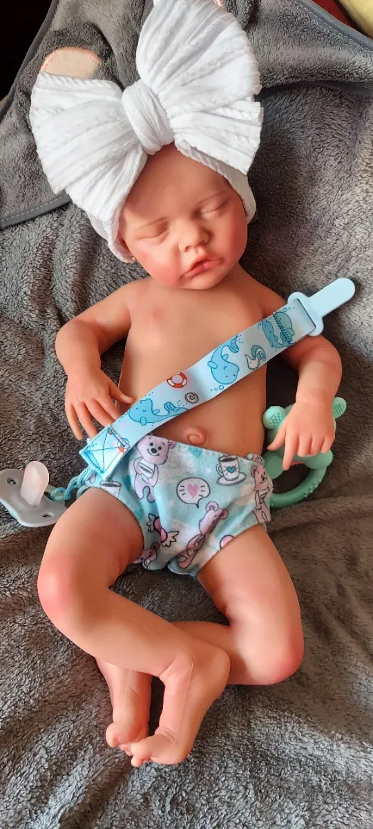 Bambina Reborn in silicone marshmallow 46cm