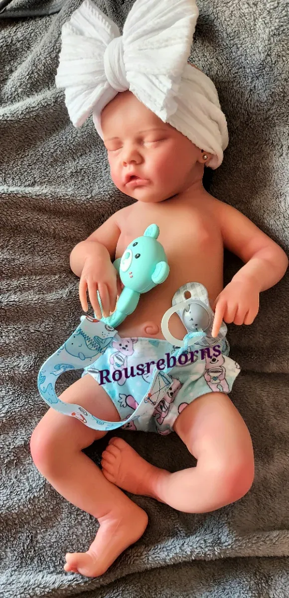 Bambina Reborn in silicone marshmallow 46cm