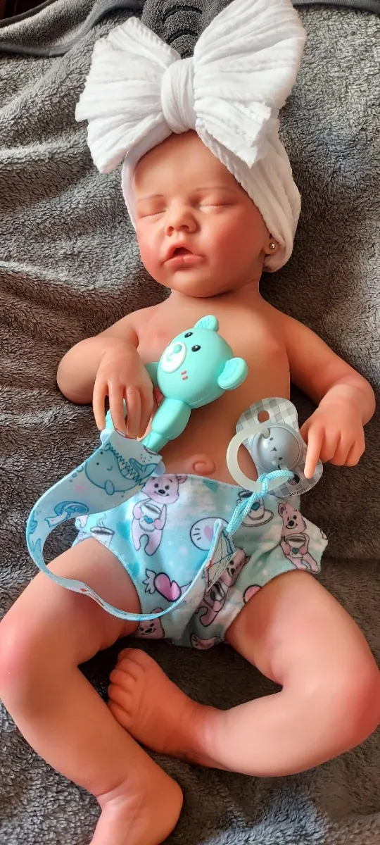 Bambina Reborn in silicone marshmallow 46cm