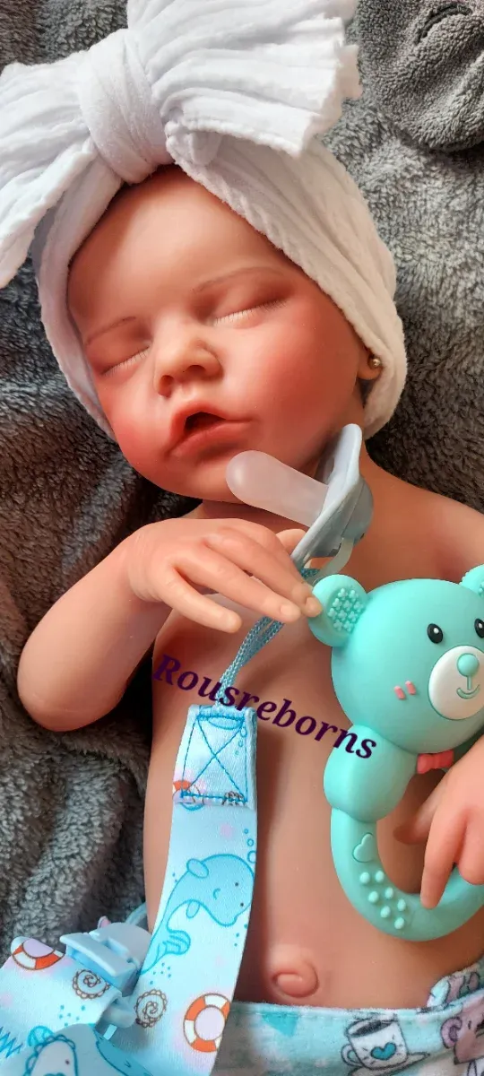 Bambina Reborn in silicone marshmallow 46cm