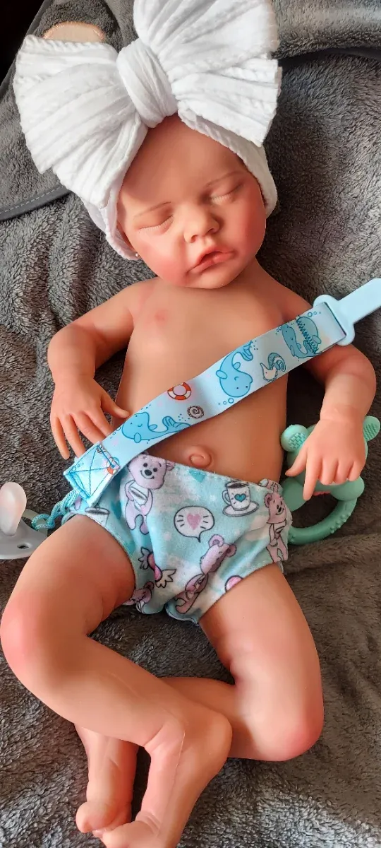 Bambina Reborn in silicone marshmallow 46cm