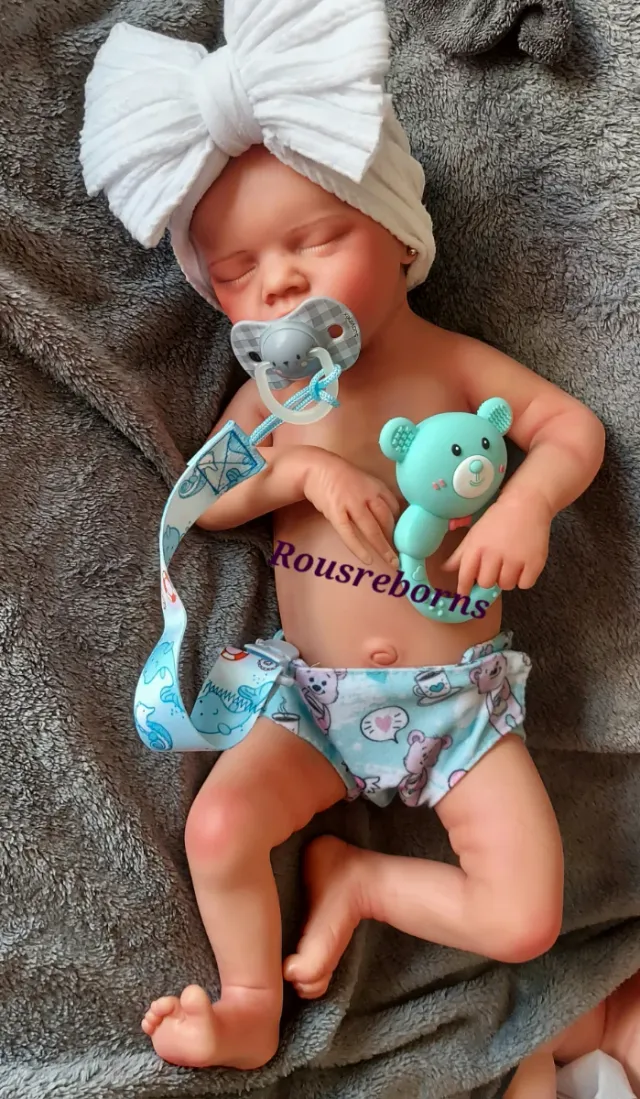 Bambina Reborn in silicone marshmallow 46cm