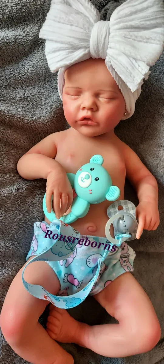 Bambina Reborn in silicone marshmallow 46cm