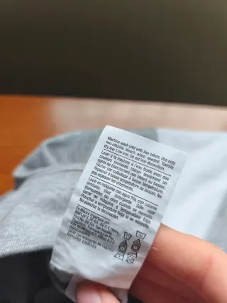 Polo Champion manga larga gris talla S.