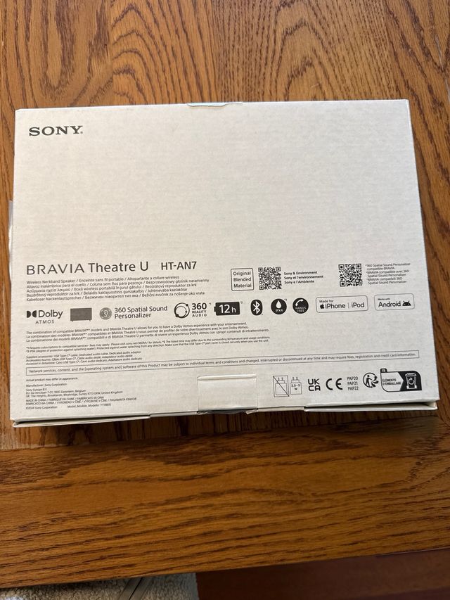 Sony Bravia Theatre U - Altavoz Cuello