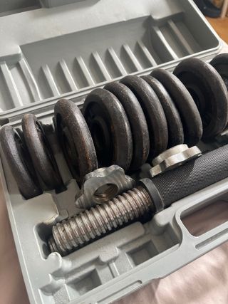 Maletín con pesas. Dispo hasta 22/3