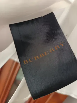 Camisa Burberry Blanca Talla S-M