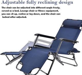 Tumbona Plegable Silla Jardín Reclinable