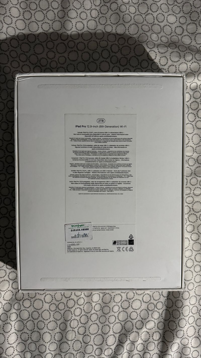 iPad Pro de 12.9", M2, 2tb + 16gb afbeelding 7