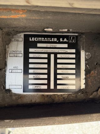 Semirremolque Leci Traile Semirremolque lona