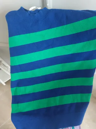 Jersey MNG rayas azul y verde Talla S