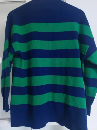 Jersey MNG rayas azul y verde Talla S