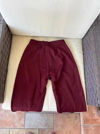 Pantaloni tuta Bershka rossi con scritta