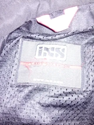 Chaqueta moto IXS chica negra y amarilla