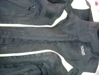 Chaqueta moto IXS chica negra y amarilla