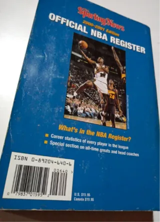 NBA Register 2000-2001 The Sporting News