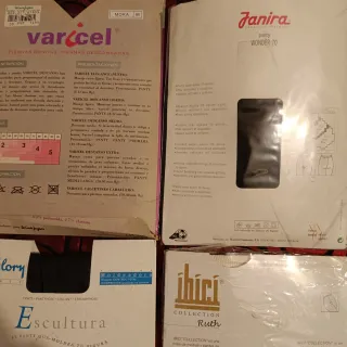 Lote medias OMSA mujer negro talla M