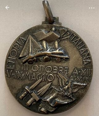 Medaglia Commemorativa del Ventennio Etiopia 1936