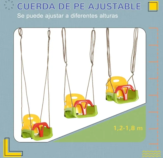 Columpio bebé respaldo desmontable