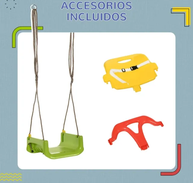 Columpio bebé respaldo desmontable