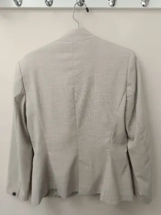 Traje de pantalón Zara beige