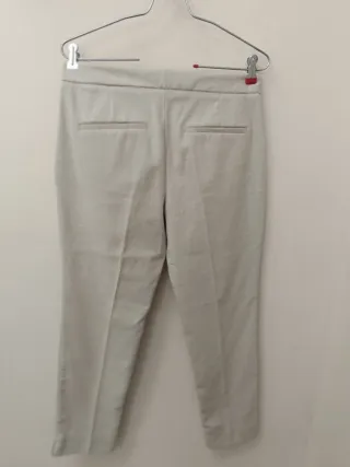 Traje de pantalón Zara beige