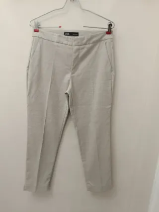 Traje de pantalón Zara beige