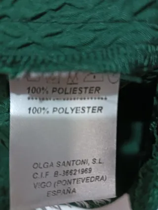 Blusa OLGA SANTONI verde talla M