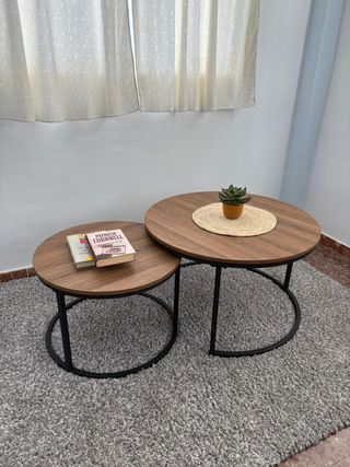 OFERTA!! Mesas de centro redondas apilables