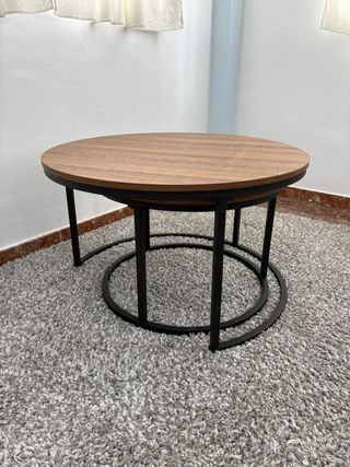 OFERTA!! Mesas de centro redondas apilables
