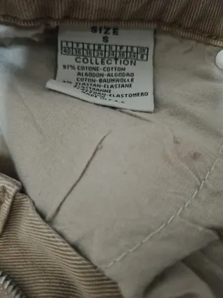 Jeans Donna Tg S 98% Cotone Beige