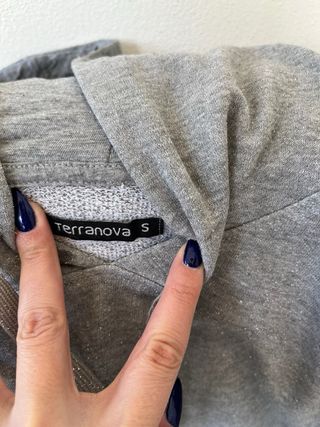 Tuta grigia brillantata Terranova taglia S