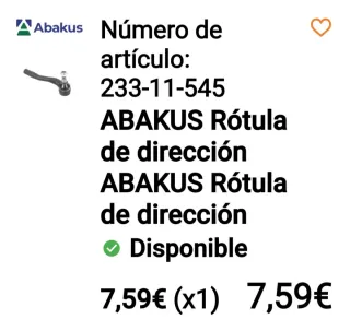 2 Brazos de suspensión