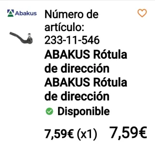 2 Brazos de suspensión