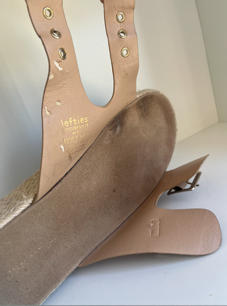 Sandalias plataforma Lefties marrones