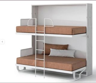 LITERA ABATIBLE PLEGABLE CON ESCRITORIO INCORPORAD