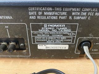 Sintonizador Pioneer TX-520 Plata