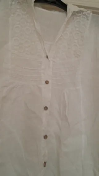 Camicia Lino Bianca Donna