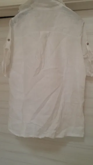 Camicia Lino Bianca Donna