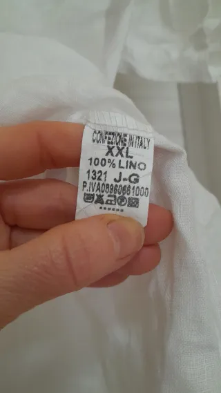 Camicia Lino Bianca Donna