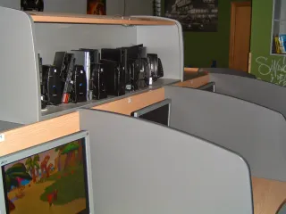 Mueble oficina call center Actiu