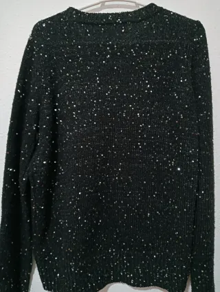 Jersey Vero Moda lentejuelas negro Talla M