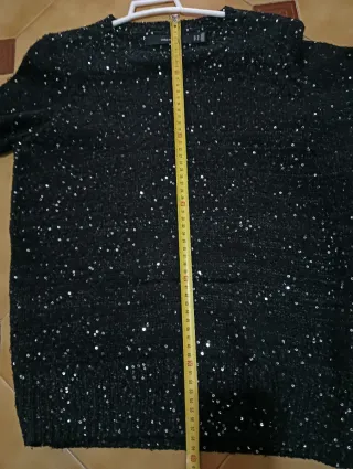 Jersey Vero Moda lentejuelas negro Talla M