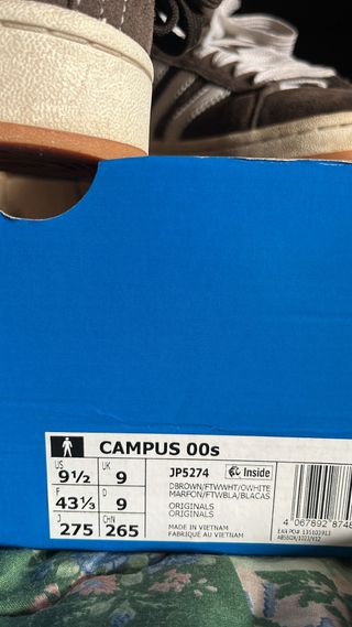 Adidas Campus Marroni Taglia 43