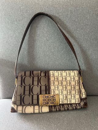 Elegante Bolso CH Carolina Herrera Beige/Marrón