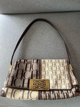 Elegante Bolso CH Carolina Herrera Beige/Marrón