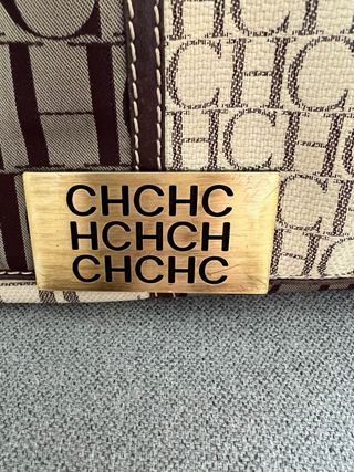 Elegante Bolso CH Carolina Herrera Beige/Marrón