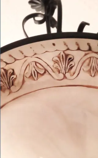 Lámpara de forja artesanal