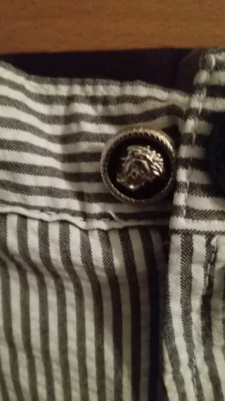 Pantalón Versace Rayas Grises