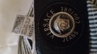 Pantalón Versace Rayas Grises